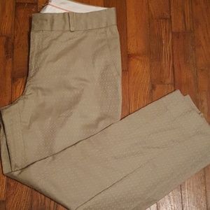 Banana Republic Hampton Pant; tan; diamond texture